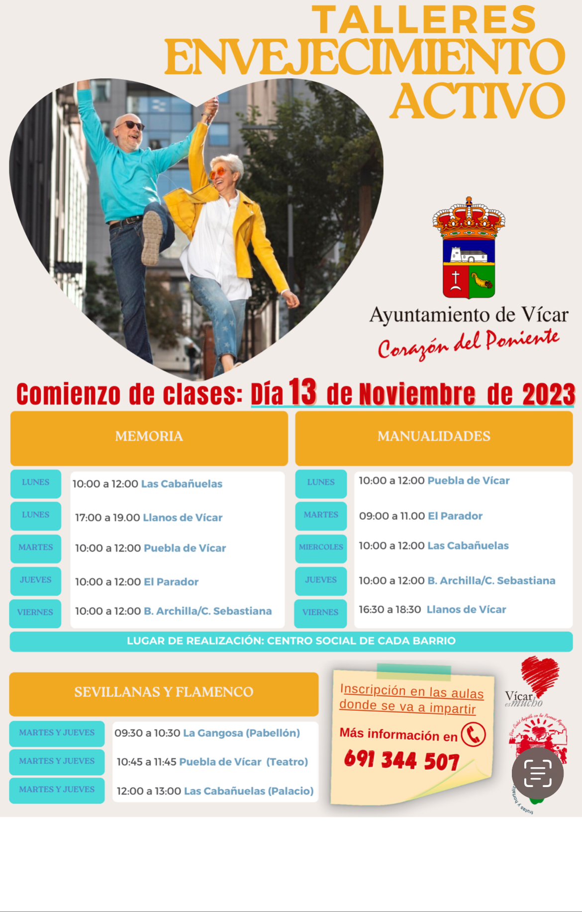 TALLERES ENVEJECIMIENTO ACTIVO